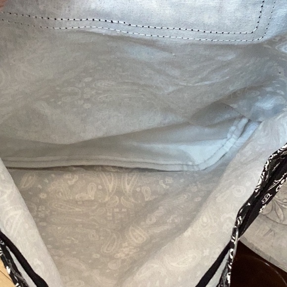 Pink Victoria’s Secret black and white paisley mini backpack. ❗️New with tags ❗️ - Picture 6 of 9